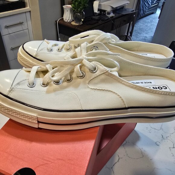 Converse Chuck 70 Mule Beige White Men Unisex Slip On Casual Shoes 172592C SZ 10 - Picture 1 of 13